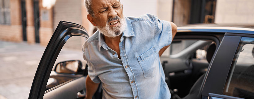 auto accident injury patient in need of back pain treatment in Monroeville