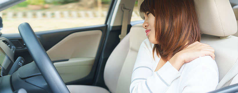 auto accident injury patient in need of shoulder pain treatment in Monroeville